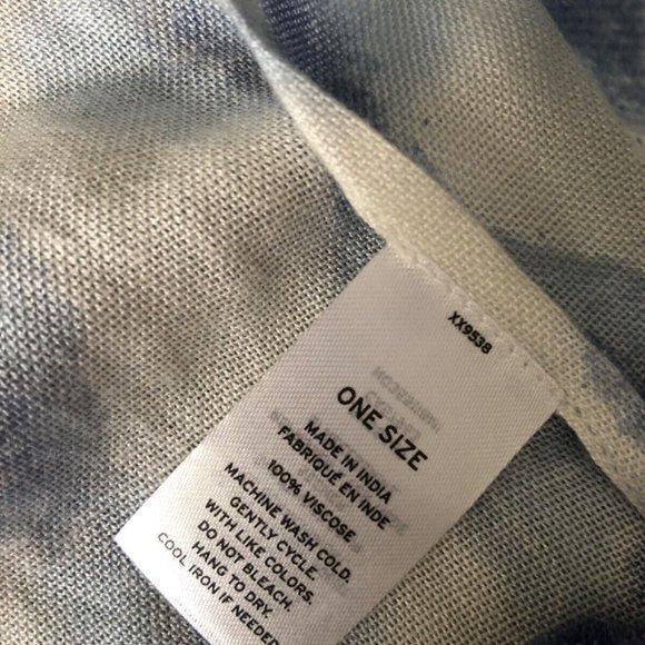 C.A.S.L.O.N Carlson Women's Blue Tie Dye Beach Cover up one‎ Size OSFM New - Picture 7 of 10